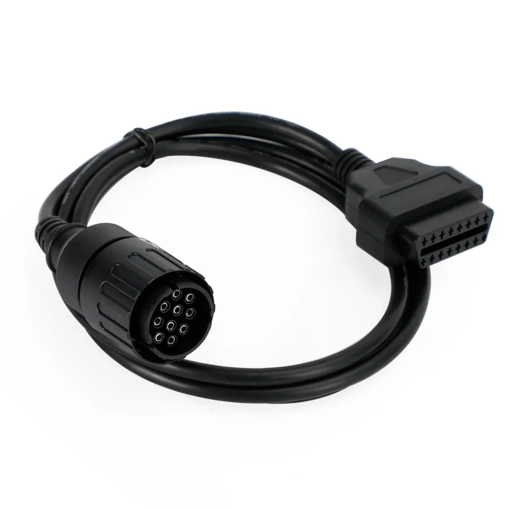 BMW OBD2 kabelkontakt Diagnostisk skannerkabel Motorsykkel 10 Pin til 16pin