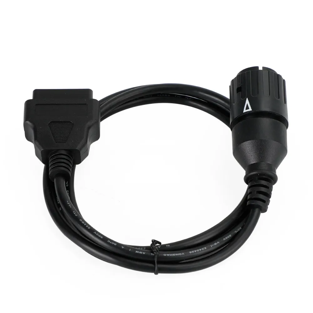BMW OBD2 kabelkontakt Diagnostisk skannerkabel Motorsykkel 10 Pin til 16pin