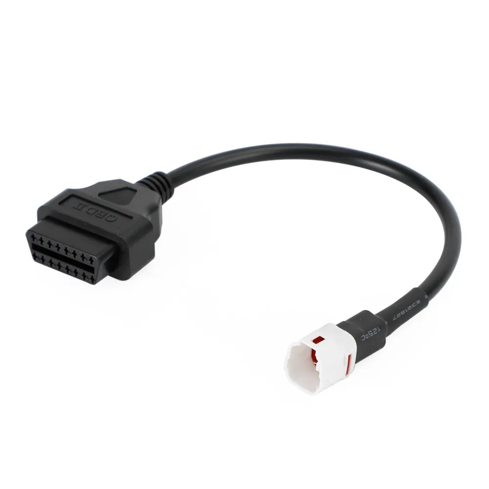 4 pin til OBD2 kabeldiagnostisk adapterkontakt passform Yamaha R1 R6 MT09