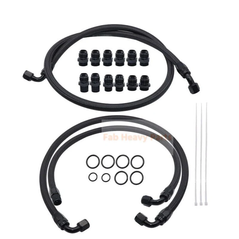 Transmission Cooler Lines Kit 21101404 Passer til Duramax LB7 LLY 6.6L Chevrolet GMC