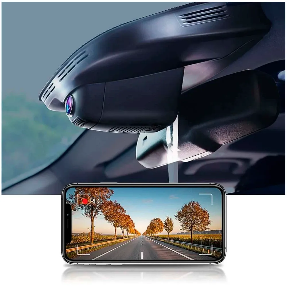 FITCAMX Integrert 4K Dashcam (foran+bak)
