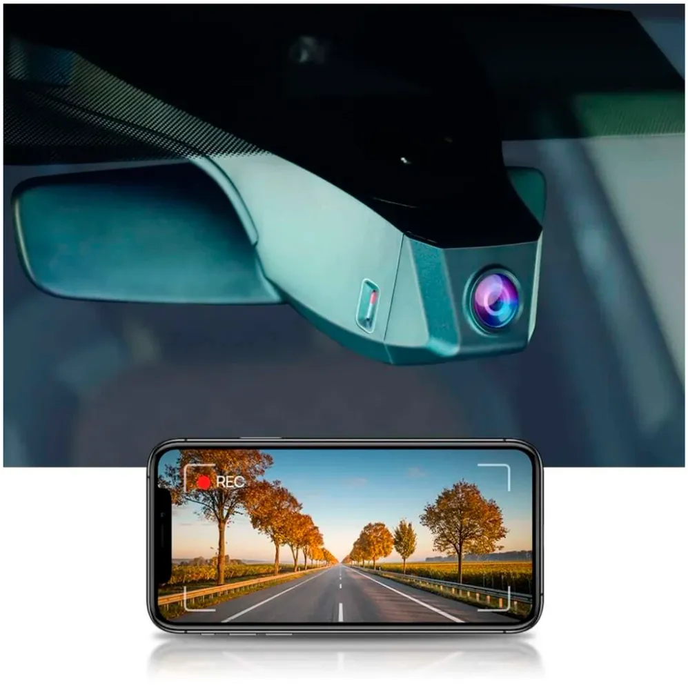 FITCAMX Integrert 4K Dashcam (foran+bak)