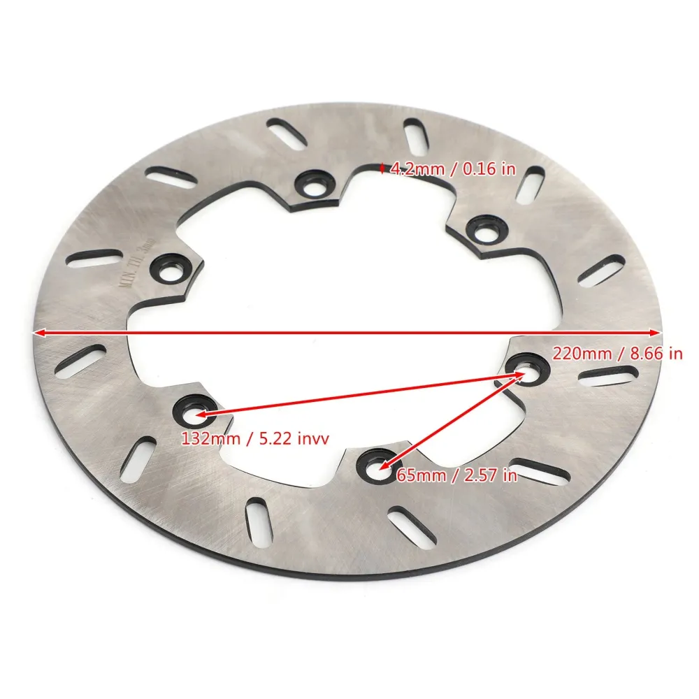 Bakbremseskivrotor Yamaha DT 125 R RE RH WR TDR 125 TT250R TTR250 93-14 Generisk
