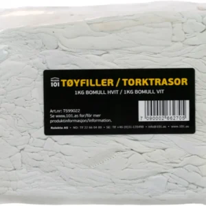 Relekta 101 Tøyfiller 1kg Bomull Hvit