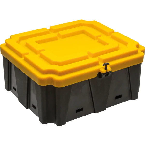 Batteriboks sterk 590x660mm, polyetylen, 660x710x300mm