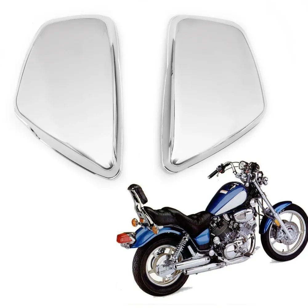 Batterideksel på siden passer til Yamaha 1984-oppover XV 700 750 1000 1100 Virago venstre&Høyre