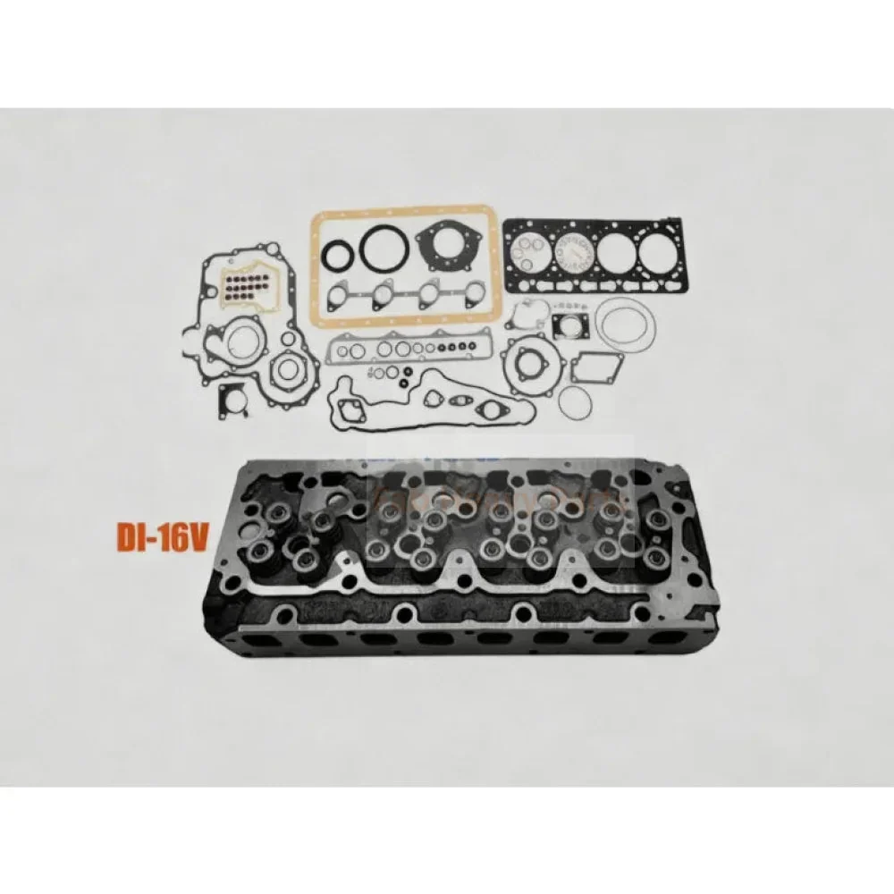 Komplett sylinderhode m/pakningssett passer til Kubota V3800 motor M8540 M9540 SVL90
