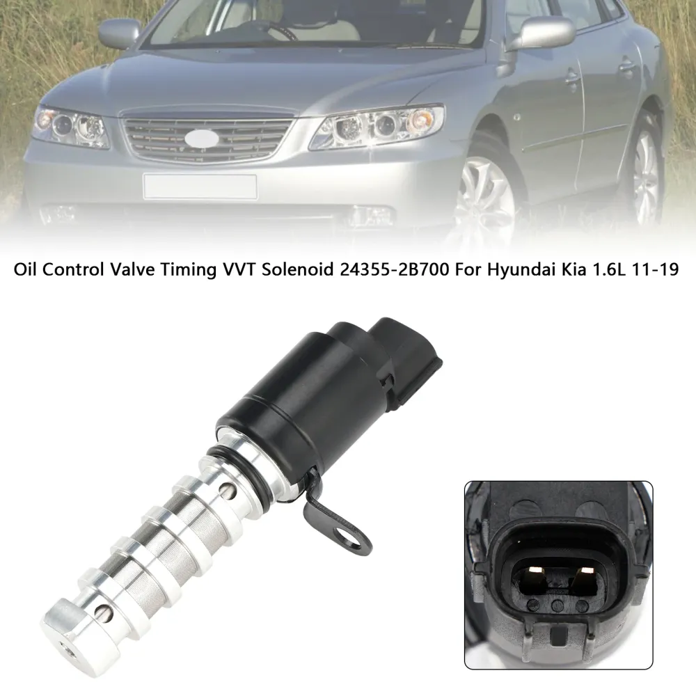Oljekontrollventil Timing VVT Solenoid 24355-2B700 Hyundai Kia 1.6L 11-19