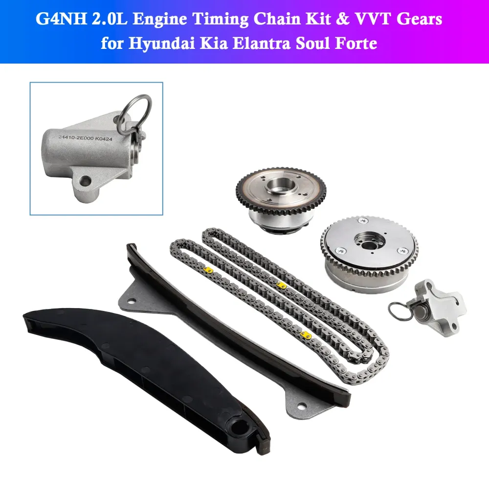 2015/C2020 Hyundai Tucson (TL) G4NH 2.0L motorregisterkjedesett & VVT-gir 243502E700 243702E020