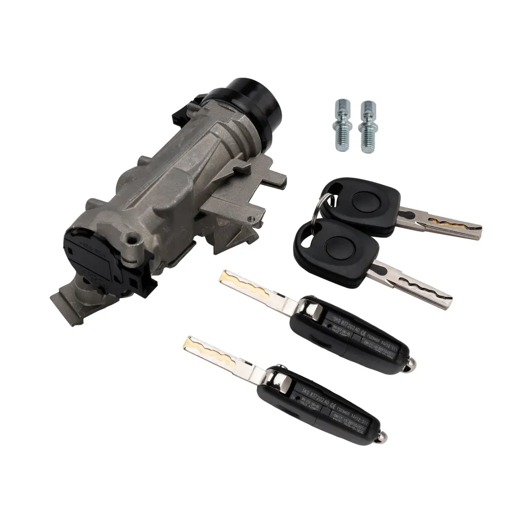1K0905851B Ignition Switch Lock Cylinder W/2 -tast VW Jetta Golf EOS Rabbit
