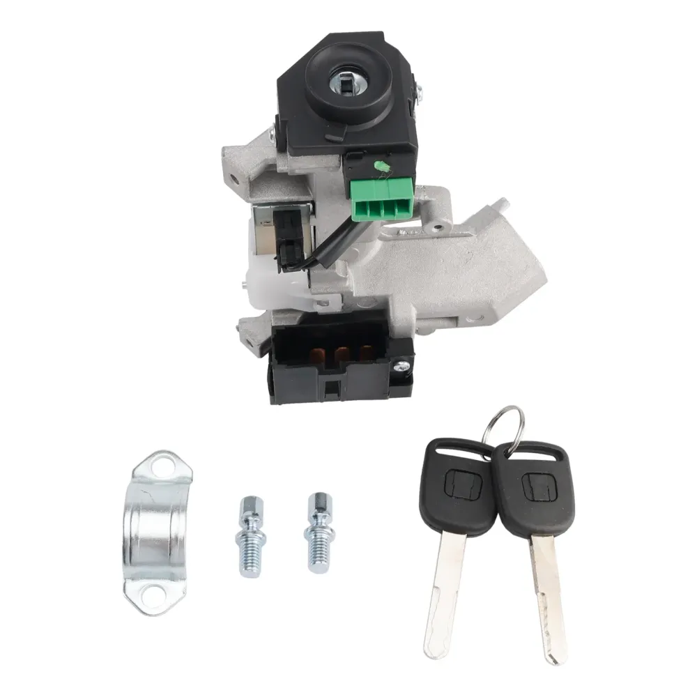 2001-2005 Honda Civic 1.7L GX Sedan 1668cc L4 CNG Ignition Switch Lock Cylinder med 2 nøkler (med chip)