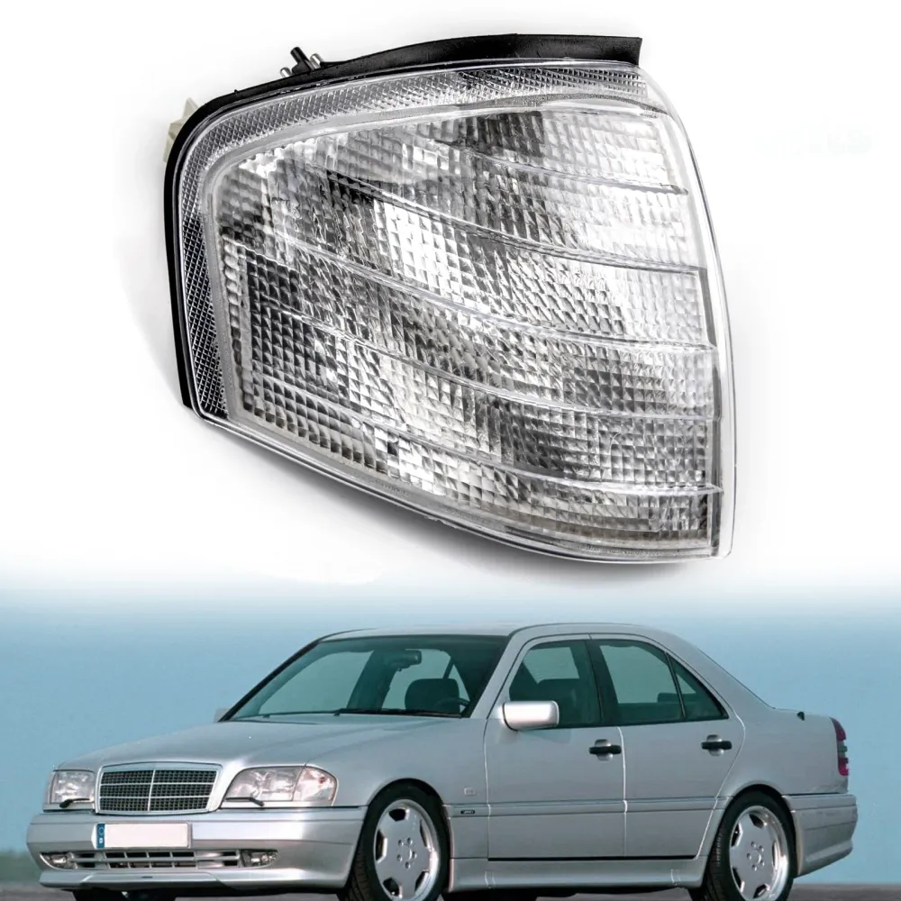 Høyre hjørnelys blinklys passer til Mercedes Benz C-klasse W202 1994–2000 Generisk