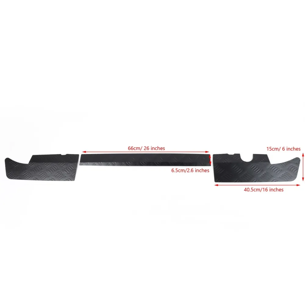 2019 -2023 Suzuki Jimny Black Alloy Bakre støtfangerbeskyttervaktpanel Trim generisk