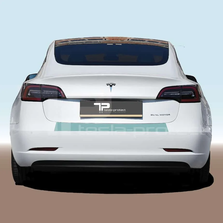Tesla Model 3 beskyttelsesfilm lastekanten - lastekantbeskyttelsesfilm i komplett sett Tesla Protect