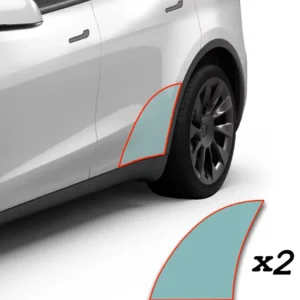 Tesla Model Y beskyttelsesfilm - sett med 2, terskler bak - PPF Paint Protection Film Tesla Protect