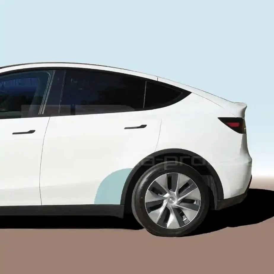 Tesla Model Y beskyttelsesfilm - sett med 2, terskler bak - PPF Paint Protection Film Tesla Protect