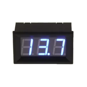 4POWER Voltmeter, 6 til 30V, blÃ¥