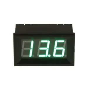 4POWER Voltmeter, 6 til 30V, grÃ¸nn