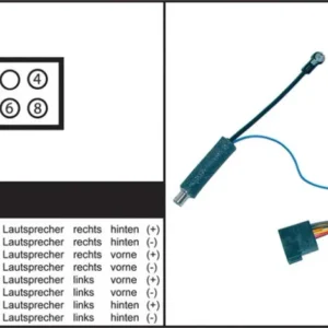 ISO-adapter & ant adapter VW