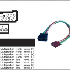 ISO-adapter, Ford Galaxy,