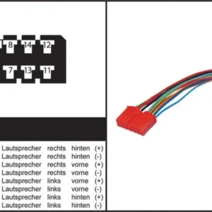 ISO-adapter, Renault R 19,R 21 >