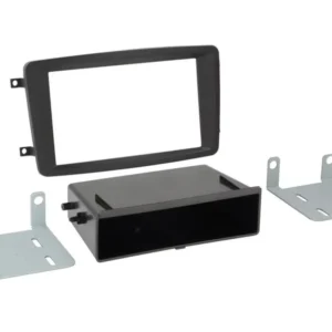 Monteringsramme 2-DIN / 1-DIN m/lomme
