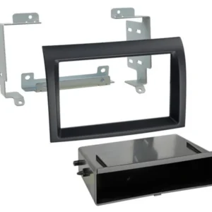 Monteringsramme 2-DIN, sort