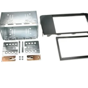 Monteringsramme 2-DIN, Sort