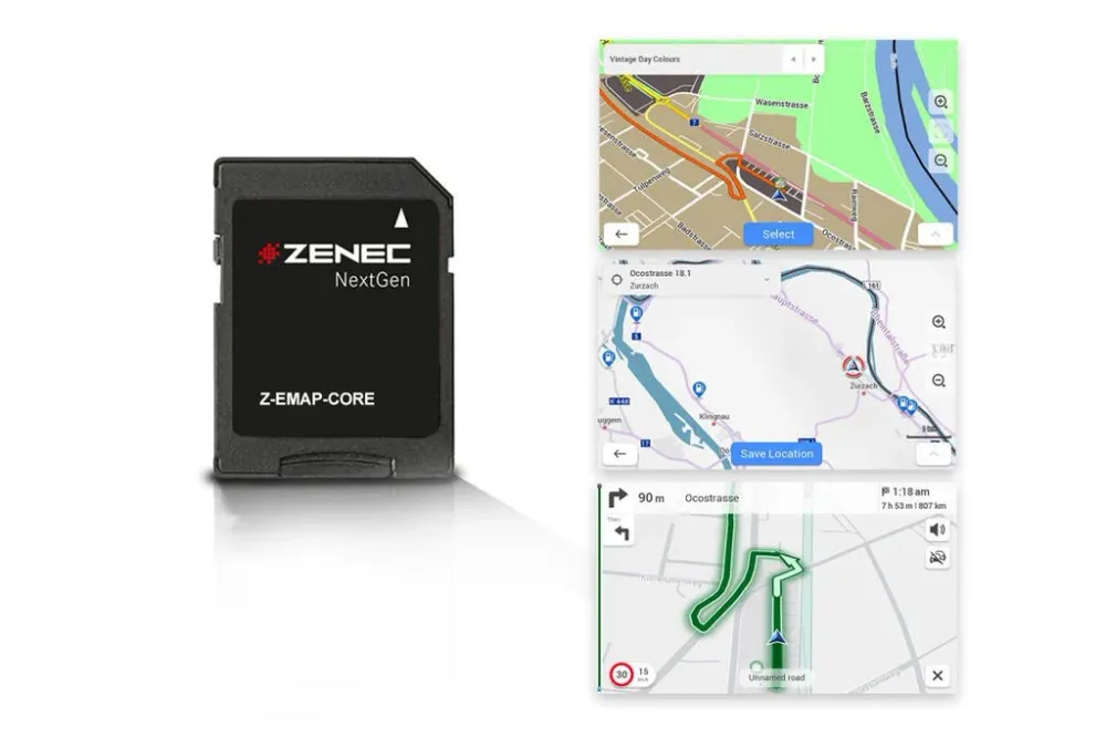 Zenec Z-EMAP-CORE - navigasjonskart