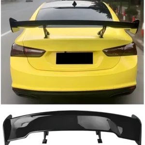 57" 145 cm universal Racing GT-stil Down Force bagasjeromsspoilervinge i blank svart