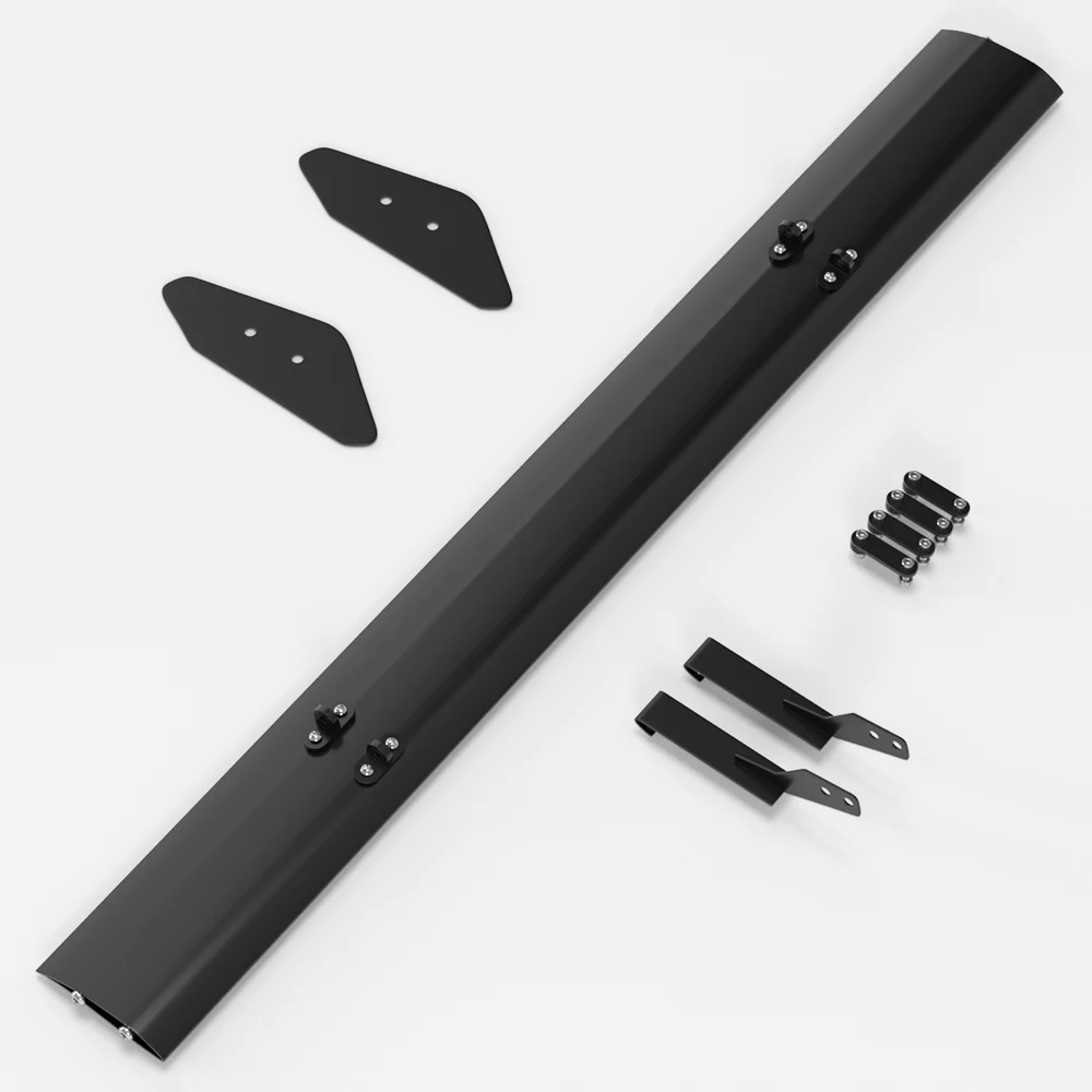 Universal Hatch Justerbar aluminium GT bakstammeving Racing Spoiler Black 14# Generisk