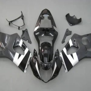 2003-2004 Suzuki GSXR 1000 Black & White GSXR Racing Amotopart Fairings