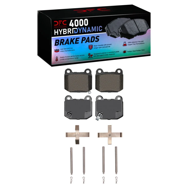DFC 03-08 Nissan 350Z Rear 4000 HybriDynamic Brake Pads and Hardware Kit