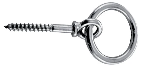 Båtring med treskrue, 10 mm innvendig Ø 50 mm, rustfritt stål AISI 316