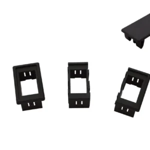 Talamex, Deksel monteringsbrakett, 22 x 38 mm, plast (1 stk.)