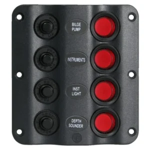 Talamex, Switch panel wave design 4 brytere 12V, 35A