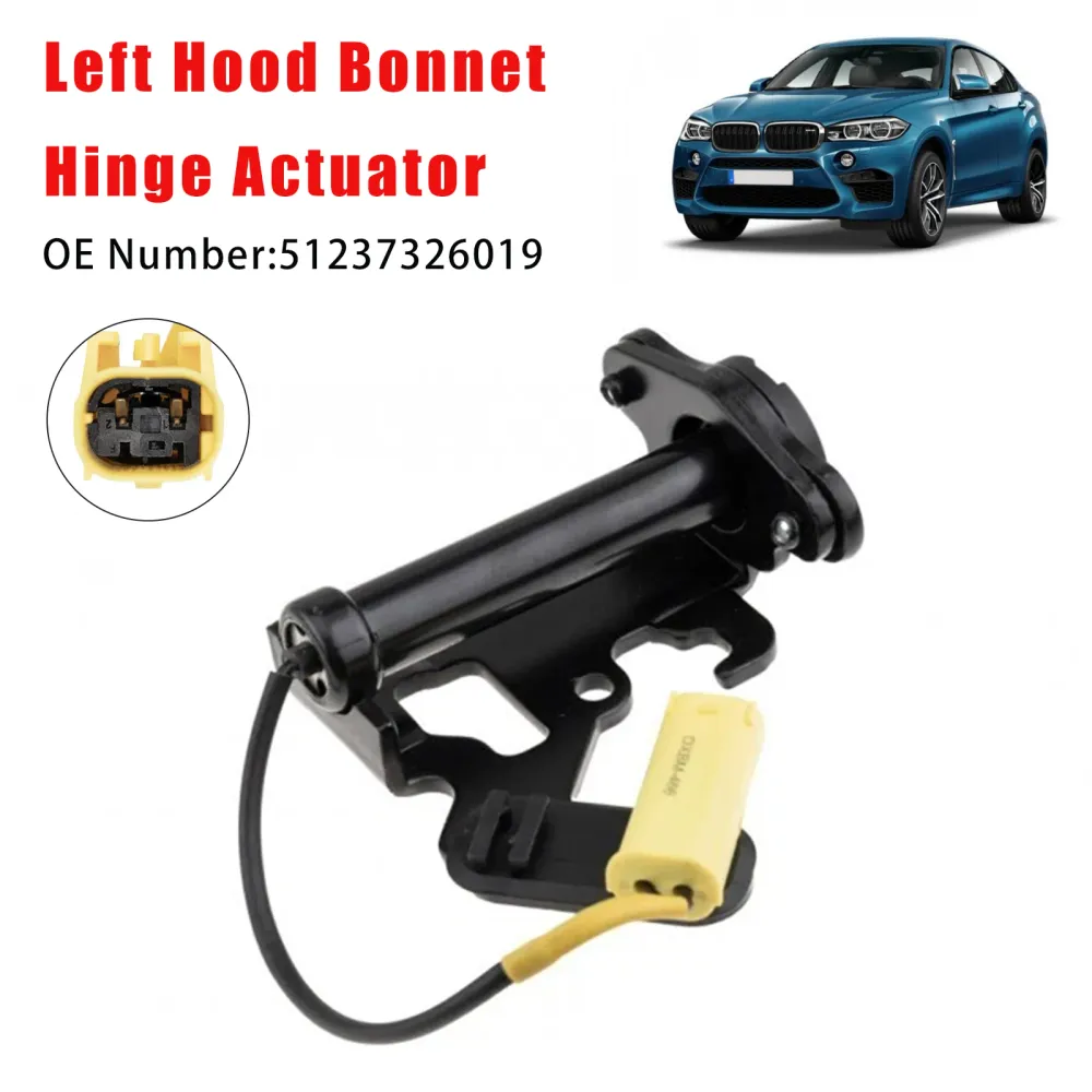 Hood Bonnet Hinge Actuator Left Side 51237326019 Fit BMW X5 F15 X6 F16