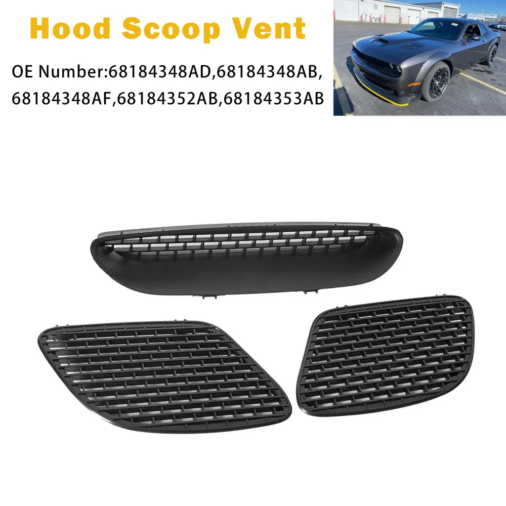 Hood Scoop Vent 68184348AD Dodge Challenger SRT 15-18 R/T Scat 2019-2023