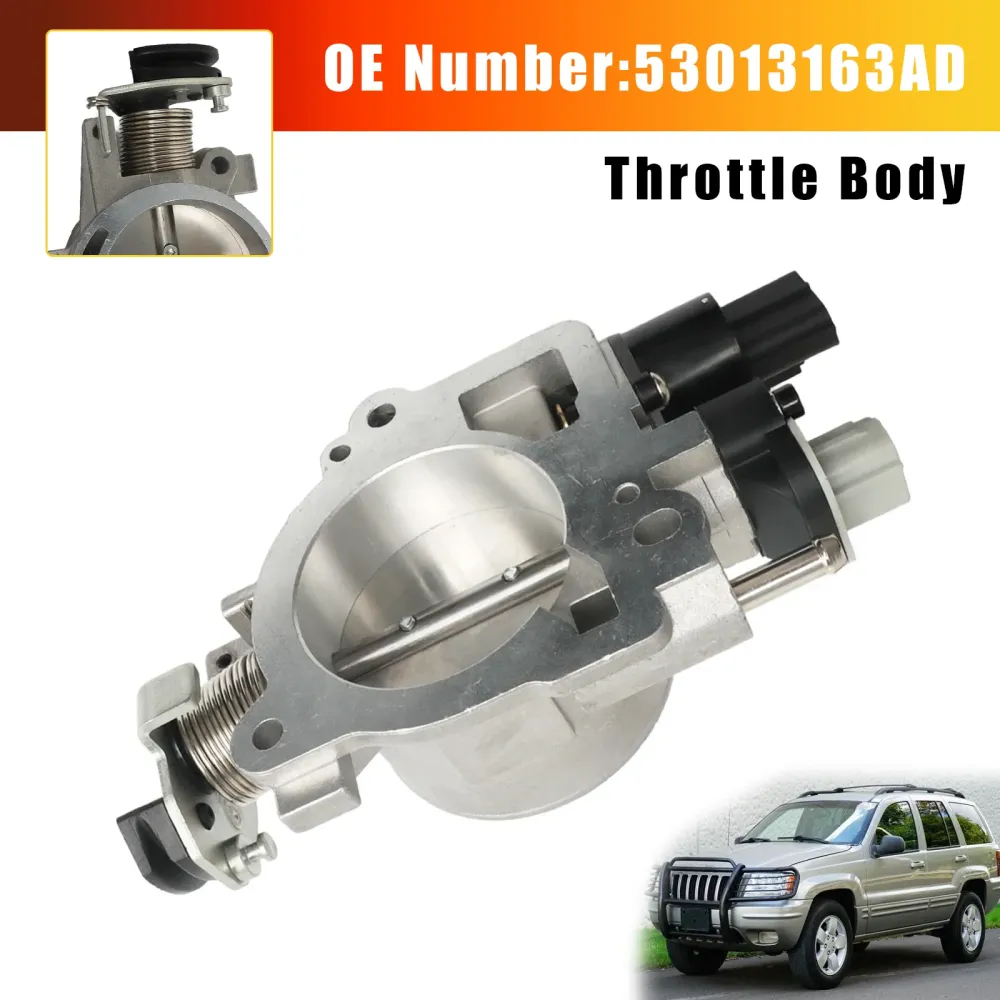2004 Jeep Grand Cherokee Laredo,Limited,Overland 4.7L V8 - Gas Throttle Body Assembly 53013163AD
