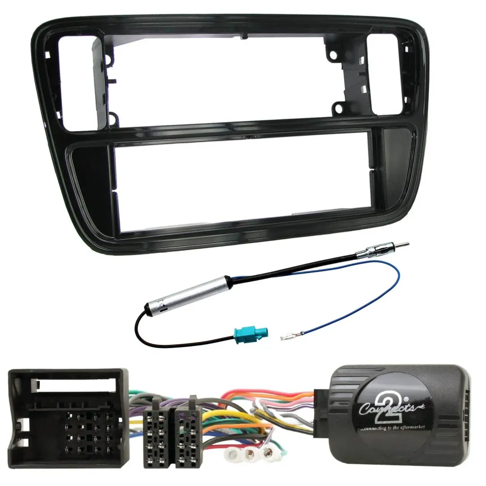 1-DIN KIT Mii, Citigo og oppover (Blank Black)