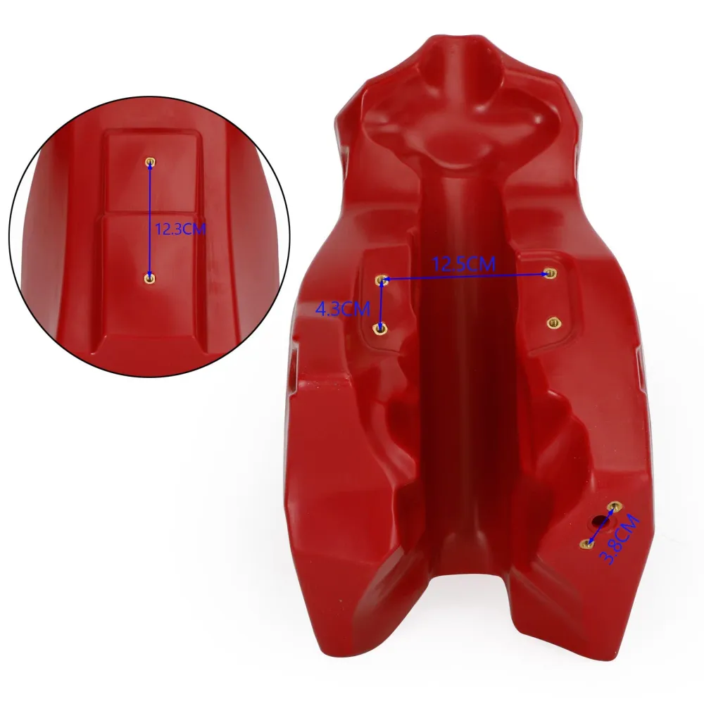 1988-1990 Honda CR125R (Elsinore) 3,6 gallon Fuel Gaset Tank Red