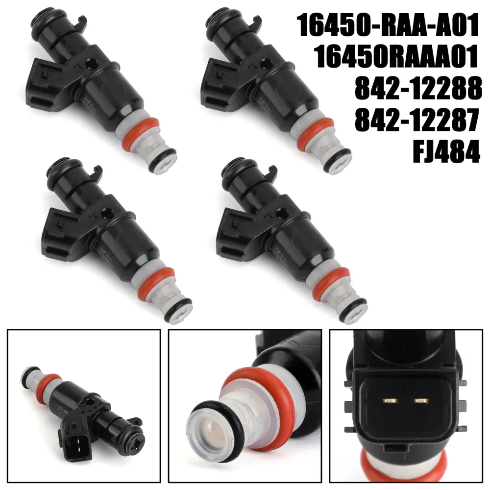 2005-2007 Acura RSX 2.0L 1998cc i4 4pcs drivstoffinjektorer 16450RAA01 16450-RAA-A01