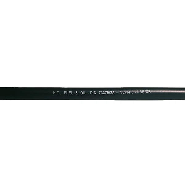 Drivstoffslange gummi Ø10.0mm x 17mm 3m, 10 bar, -40 til +110ºC