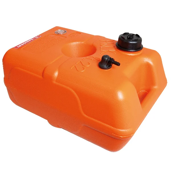 Nuova Rade, Drivstofftank 22L RINA godkjent, HDPE, Slangekobling 8 mm, 460x305x265 mm