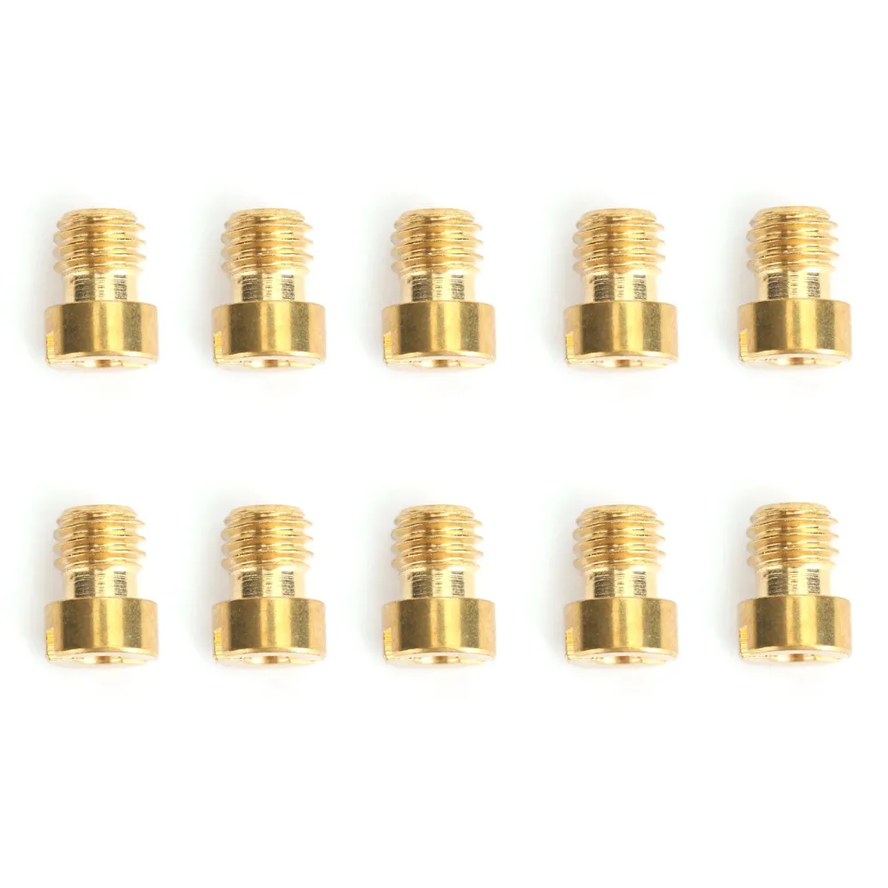 10set Round Head Main Jet 5mm 82-105 GY6 Motorsykkel Scooter forgasser PZ19 Generisk