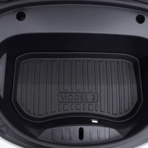 Tesla Model 3 liten frunk matte - allværs beskyttelsesmatte - stripe design - M3 2021 / 2022 / 2023 Hexolon