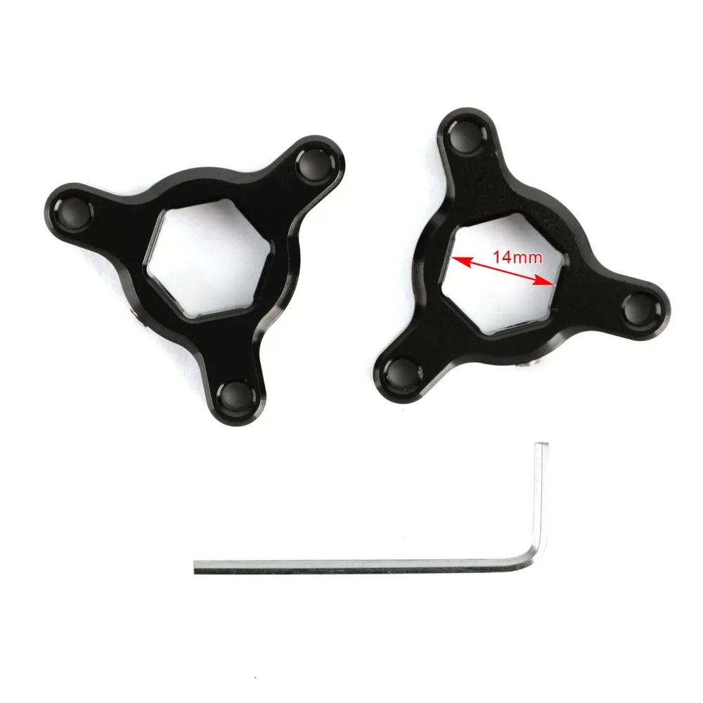 Gaffel pre -justerere svart 14mm passform kawasaki ninja zx6r zx10r zzr1400 z800 generisk
