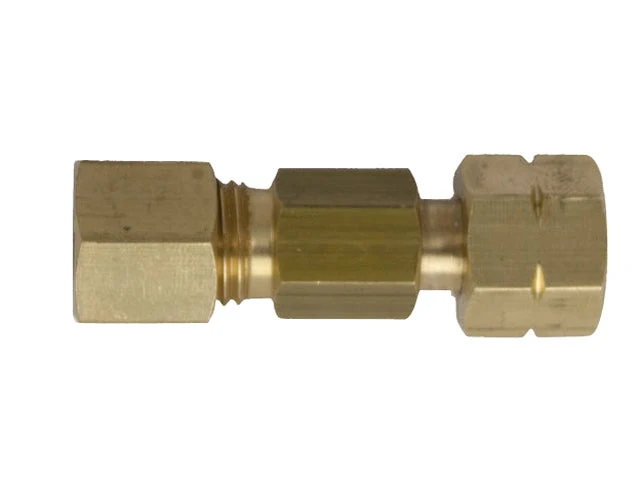 Talamex, rett gassfitting messing 8 mm kompresjon x ¼" LH