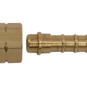 Talamex, rett tilkobling messing ¼" r bi x 8 mm