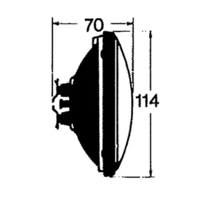 Aqua Signal, pære 114 mm 24 V/30 W (1 stk.)